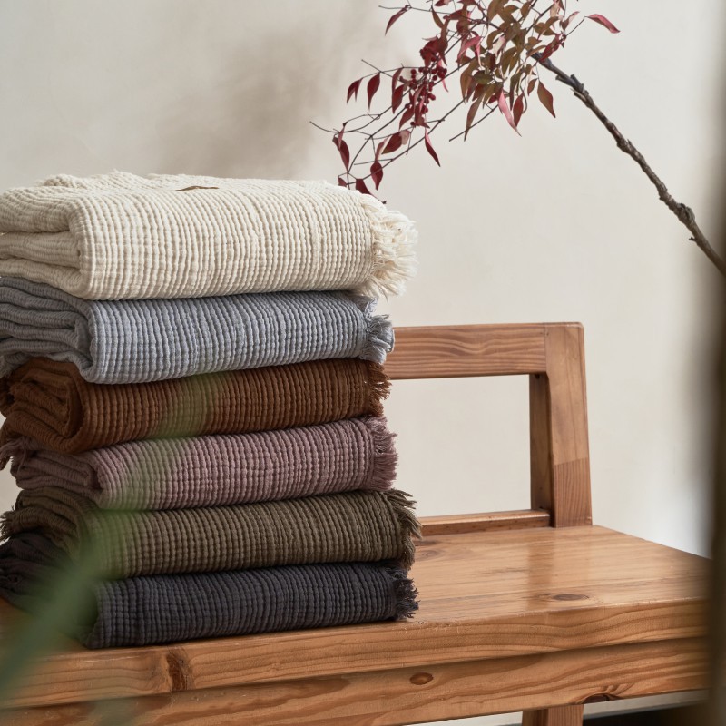 Cashmere Throw Blanket - Vintage Bohemian Fringe Blanket Outdoor Camping