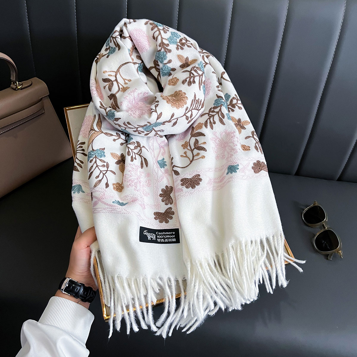 New Winter Warm Cashmere Scarf - Cashmere Throw Blanket reseña y precio
