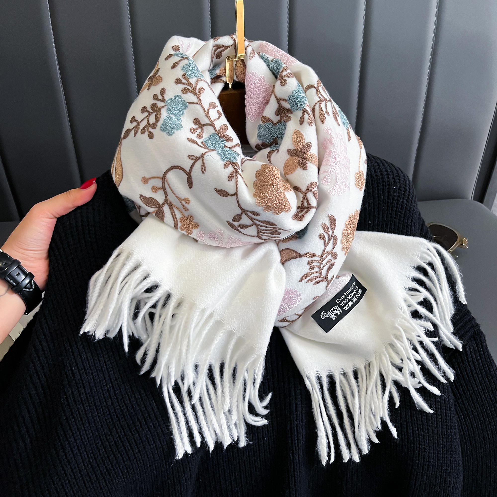 New Winter Warm Cashmere Scarf - Cashmere Throw Blanket reseña y precio