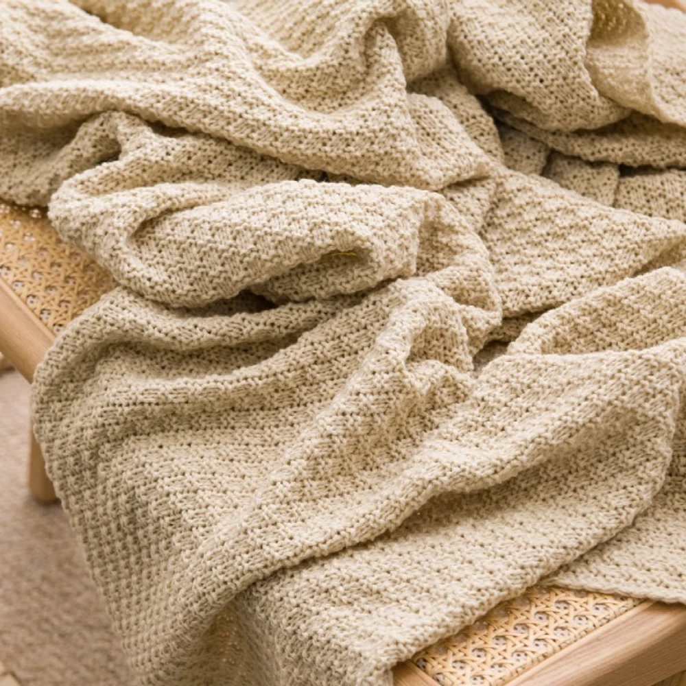 Nap Blanket Warm Knitted Blank - Cashmere Throw Blanket reseña y precio