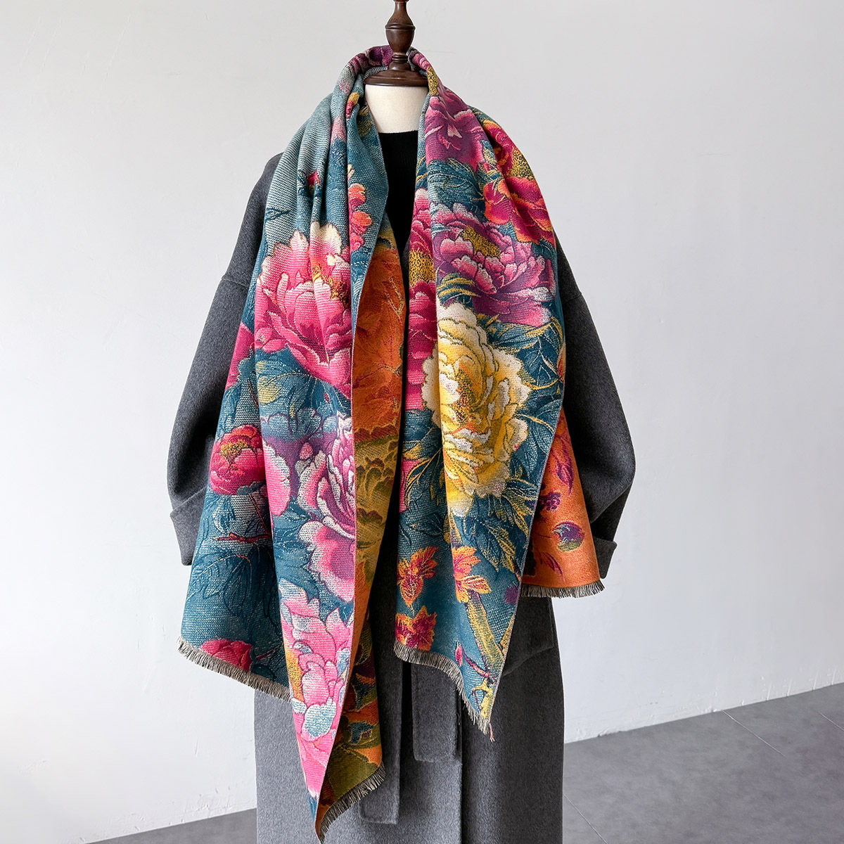 Warm Cashmere Scarf Women Shaw - Cashmere Throw Blanket reseña y precio