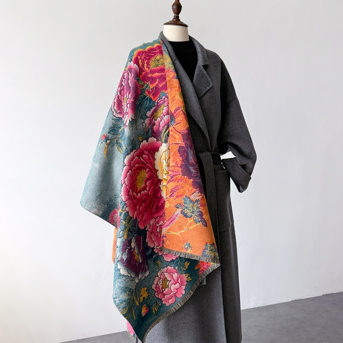 Warm Cashmere Scarf Women Shaw - Cashmere Throw Blanket reseña y precio