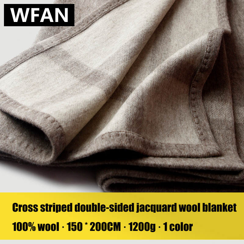 Cross Striped Double sided Jac - Cashmere Throw Blanket reseña y precio