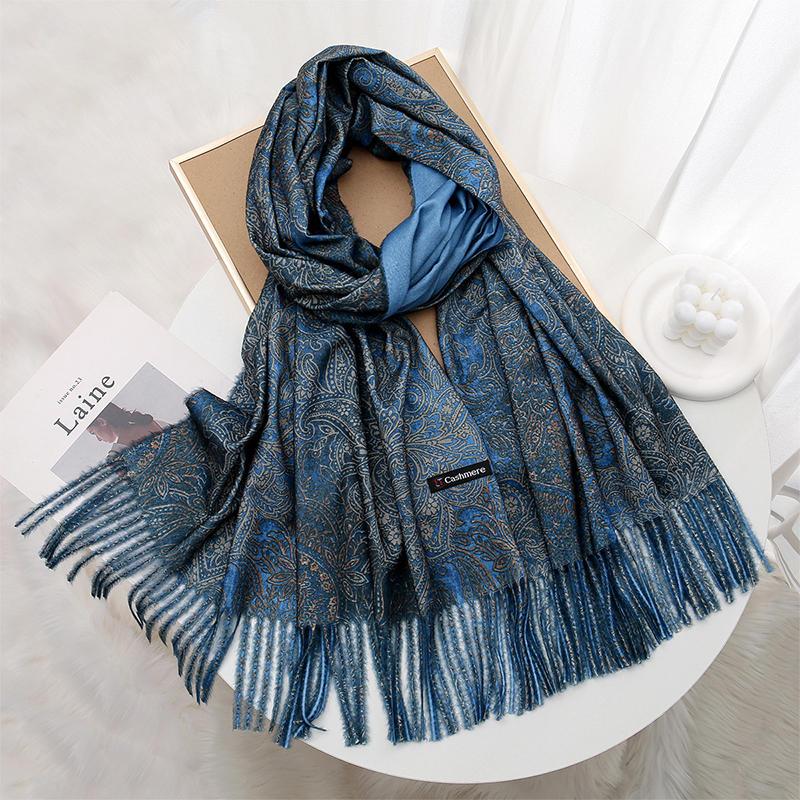 Luxury Paisley Pashmina Shawl  - Cashmere Throw Blanket reseña y precio