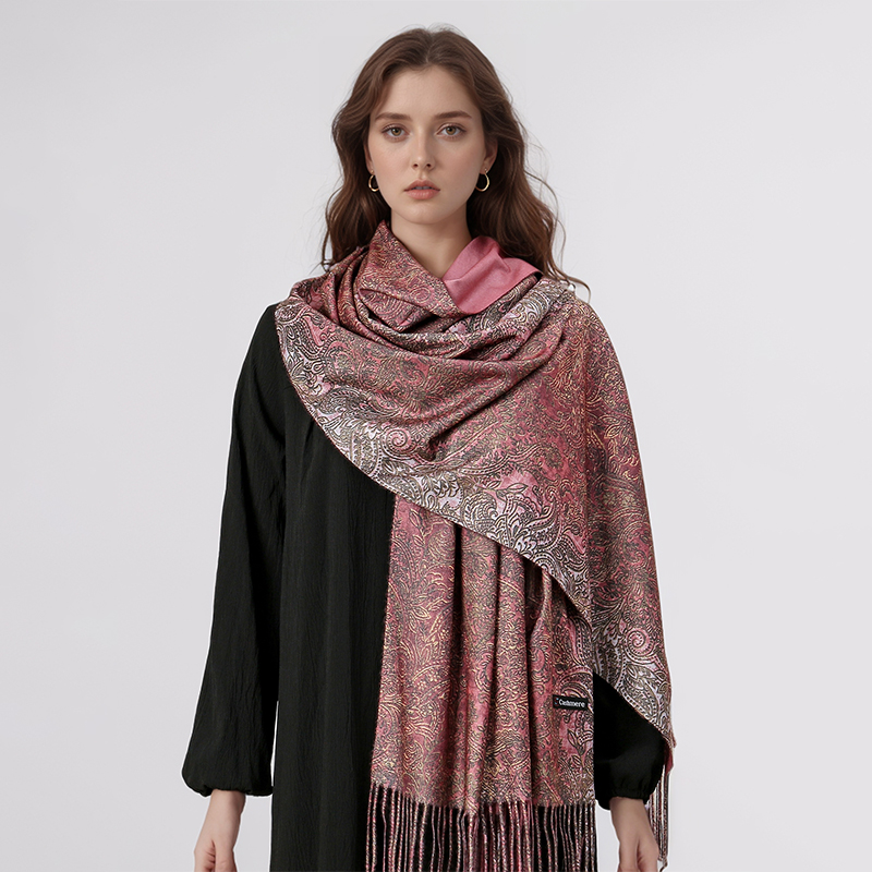 Luxury Paisley Pashmina Shawl  - Cashmere Throw Blanket reseña y precio