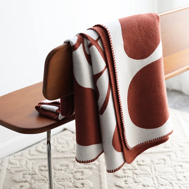 Jacquard Faux Cashmere Blanket - Cashmere Throw Blanket reseña y precio