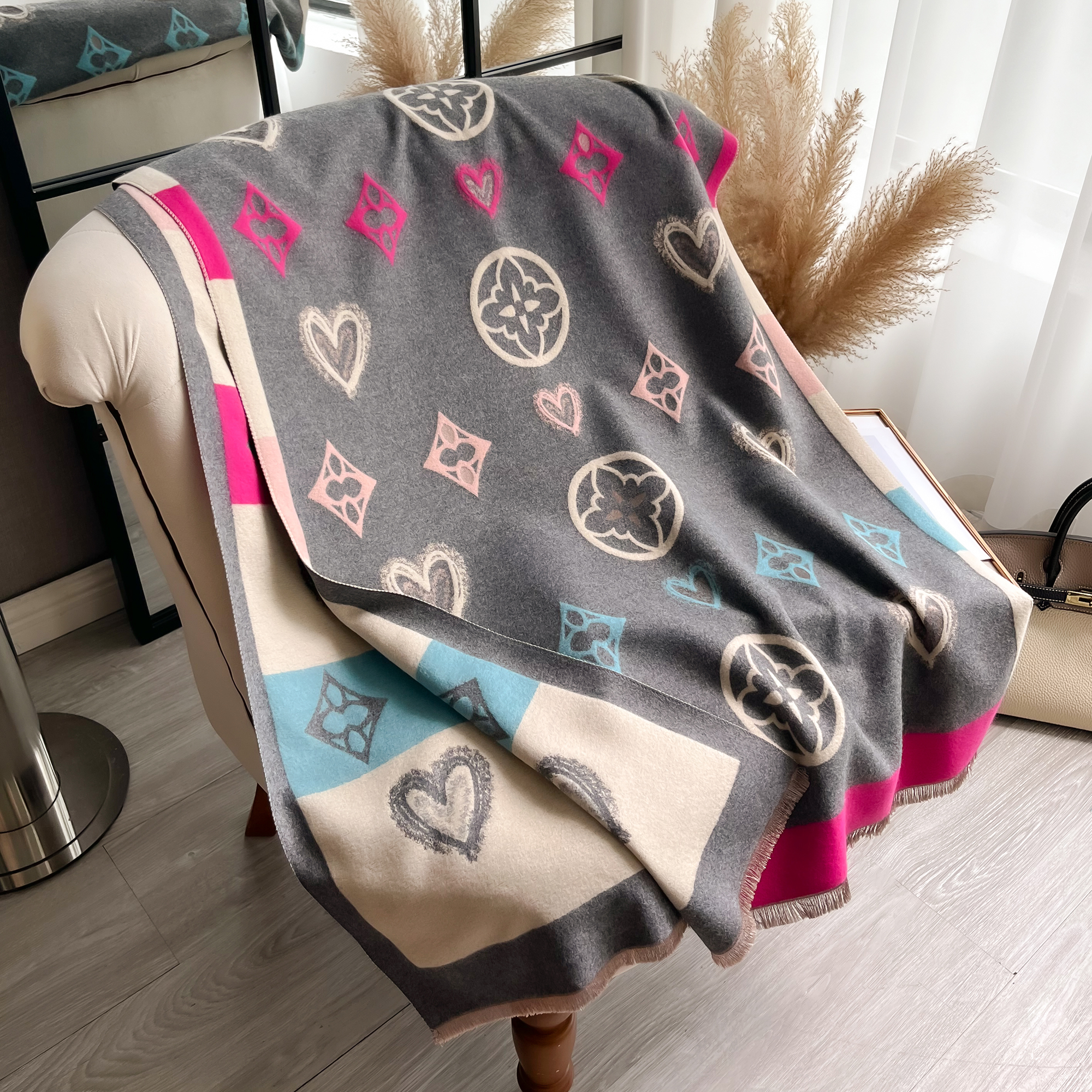 Luxury Cashmere Love Scarf Win - Cashmere Throw Blanket reseña y precio