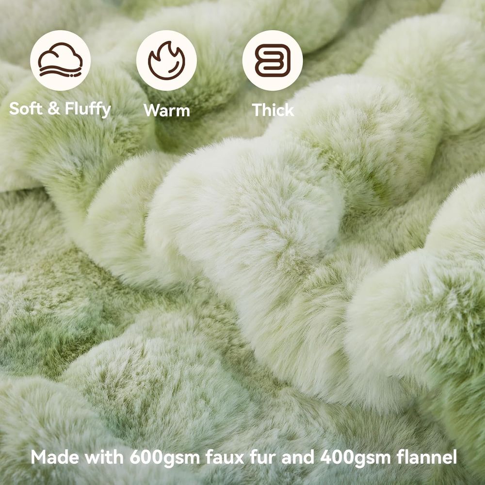 Faux Fur Throw Blanket, 1000GS - Cashmere Throw Blanket reseña y precio