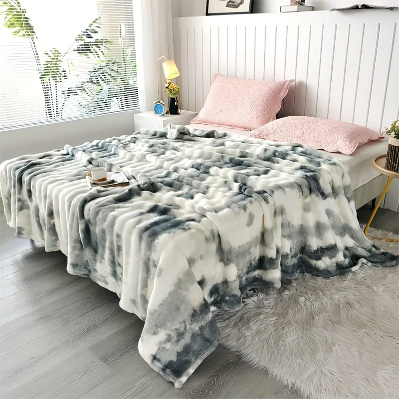 Luxurious Faux Rabbit Fur Bed  - Cashmere Throw Blanket reseña y precio