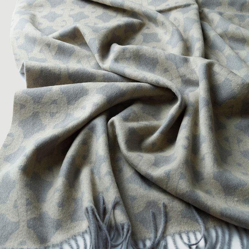 Chain Pattern Jacquard Wool Bl - Cashmere Throw Blanket reseña y precio