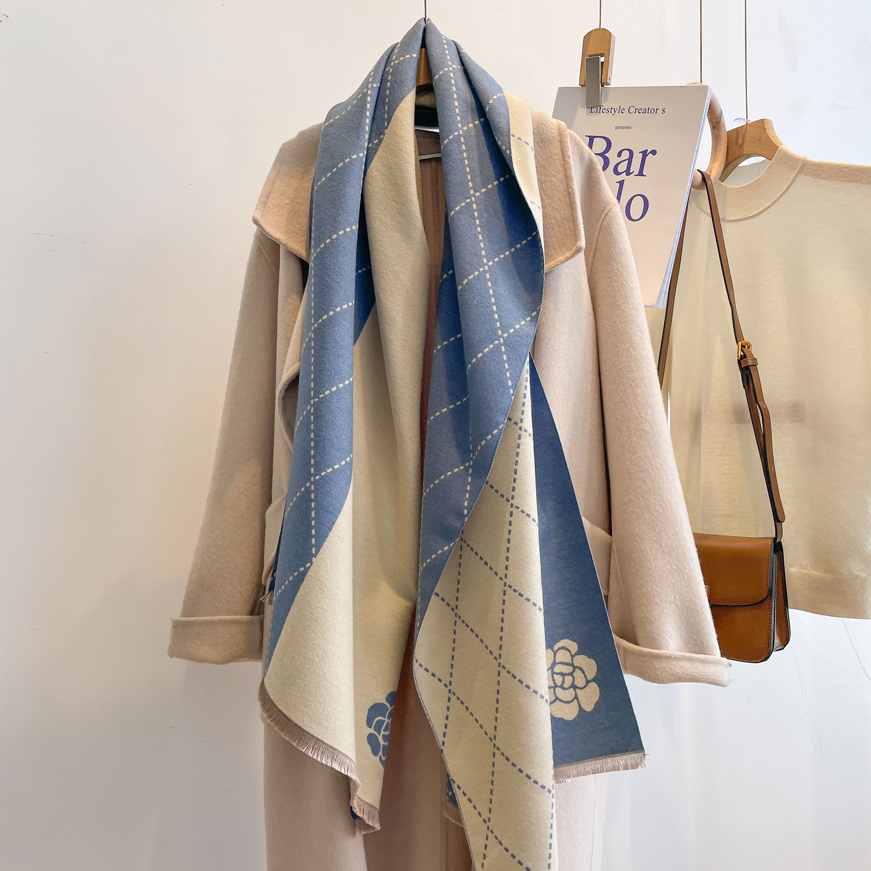 2023 Designer Cashmere Scarf W - Cashmere Throw Blanket reseña y precio
