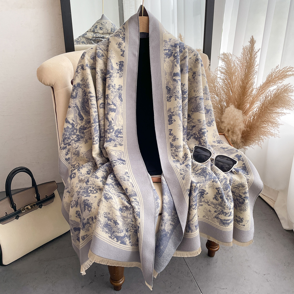 Luxury Winter Cashmere Scarf W - Cashmere Throw Blanket reseña y precio