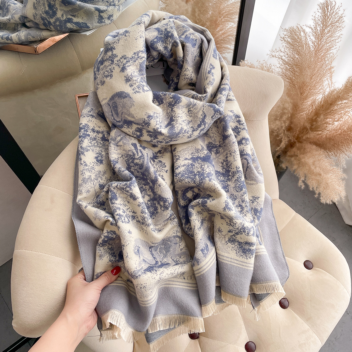 Luxury Winter Cashmere Scarf W - Cashmere Throw Blanket reseña y precio