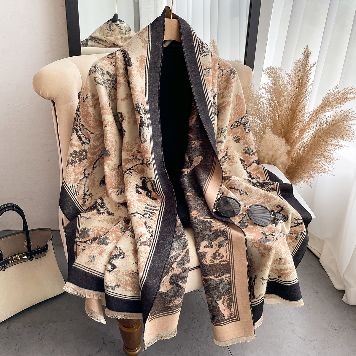 Luxury Winter Cashmere Scarf W - Cashmere Throw Blanket reseña y precio
