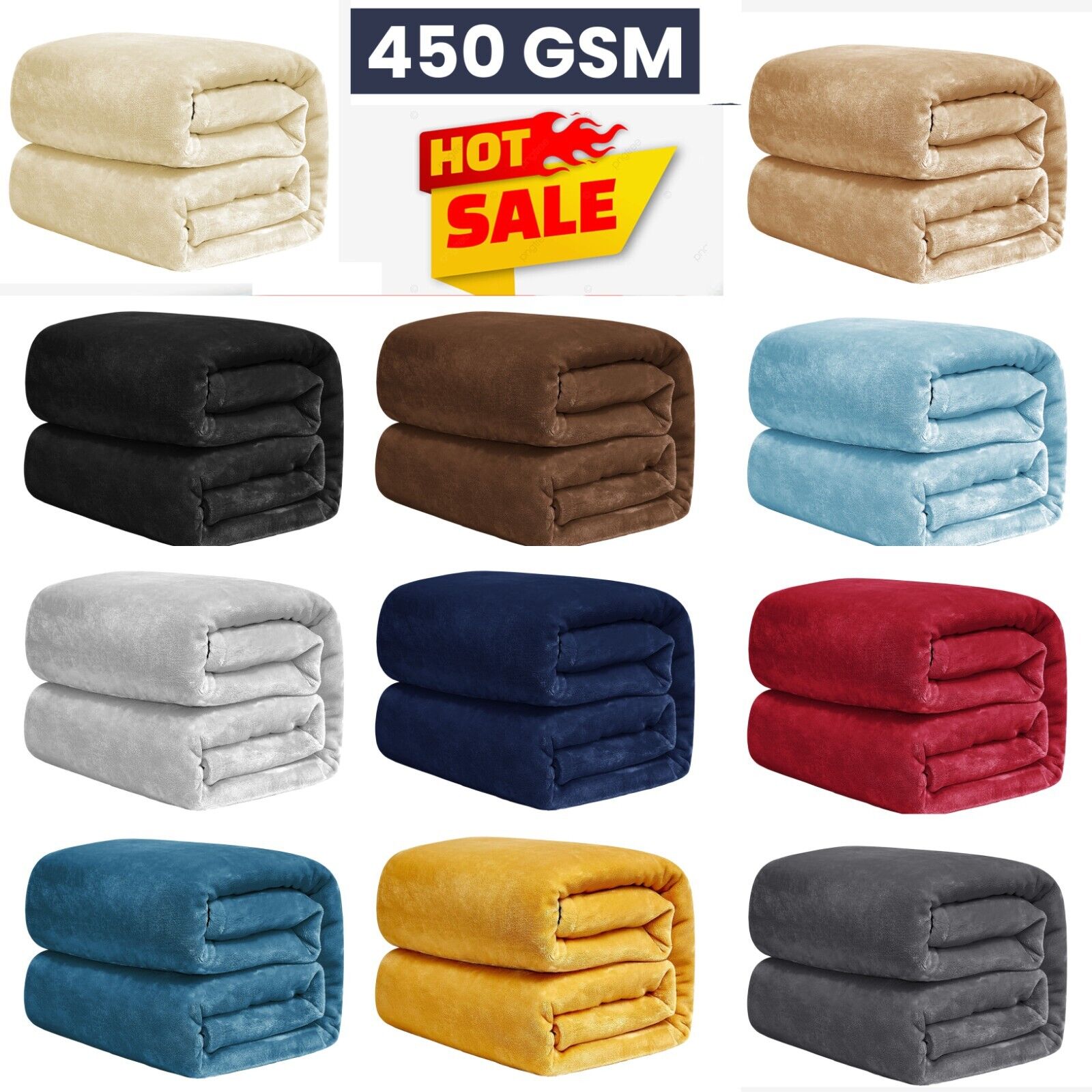 Extra Large Solid Color Fleece - Cashmere Throw Blanket reseña y precio